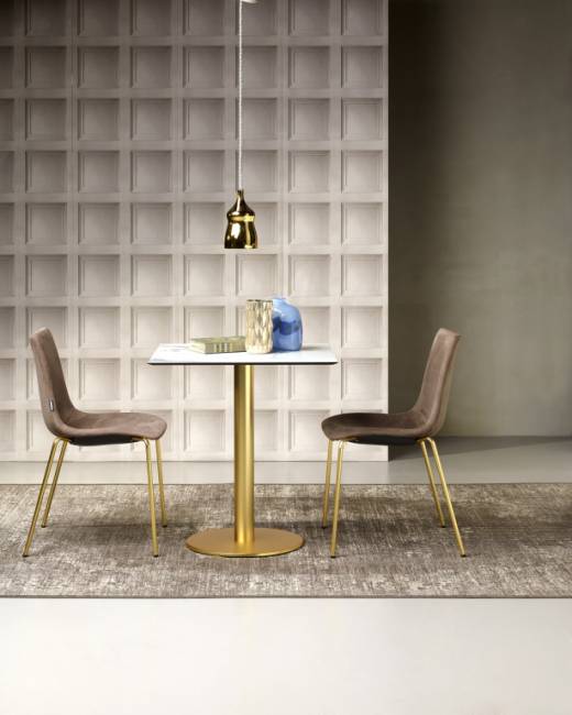 Подстолье металлическое Tiffany сатинированная латунь Ø450х730 мм