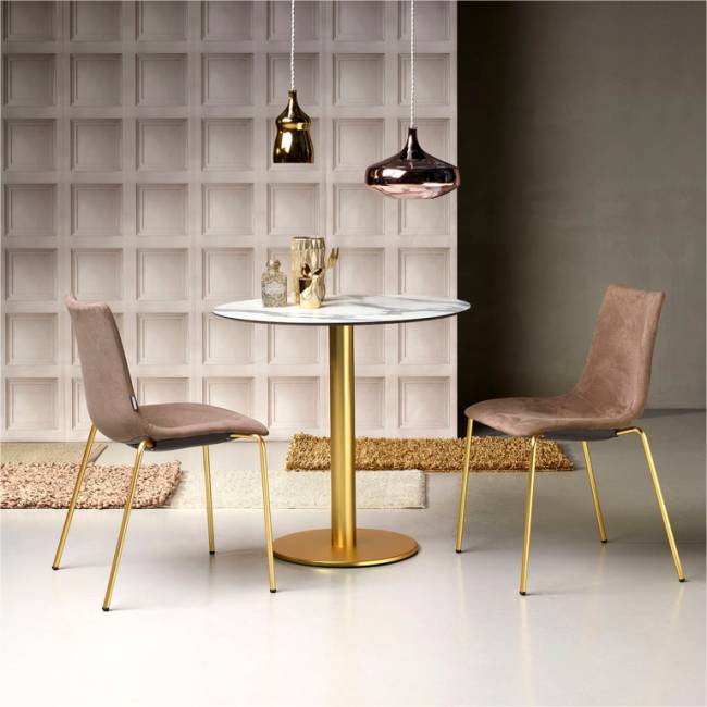 Подстолье металлическое Tiffany сатинированная латунь Ø450х730 мм