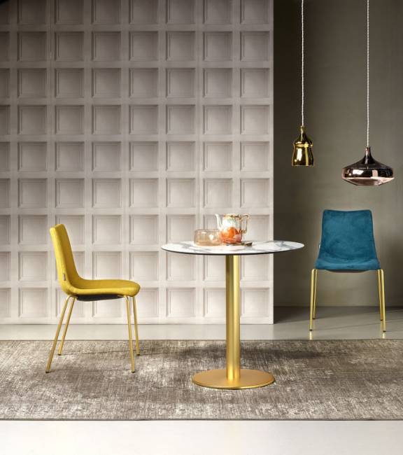 Подстолье металлическое Tiffany сатинированная латунь Ø450х730 мм