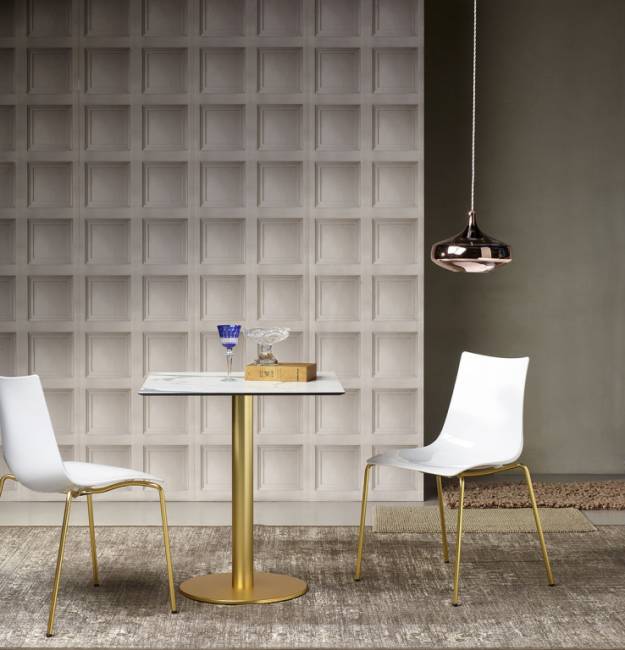 Подстолье металлическое Tiffany сатинированная латунь Ø450х730 мм