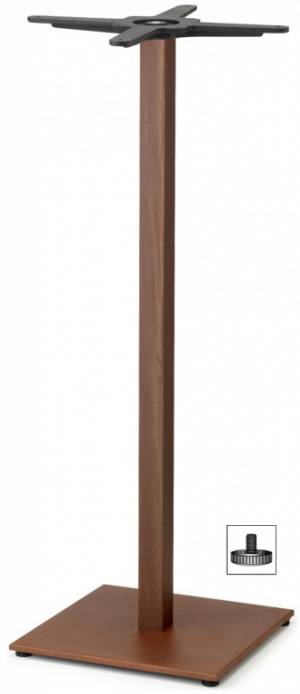 Подстолье металлическое барное Tiffany кортен 400х400х1090 мм