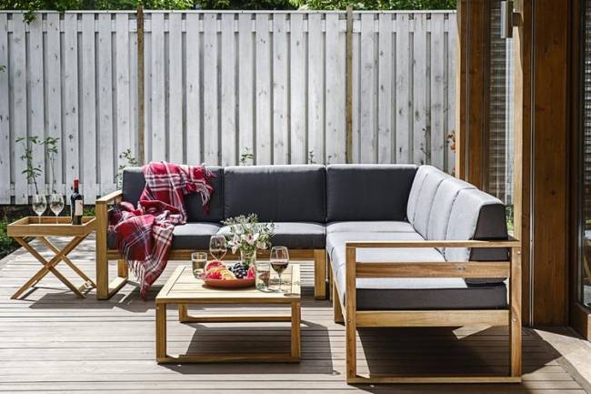 Софа BOOKA средняя из акации  Joygarden