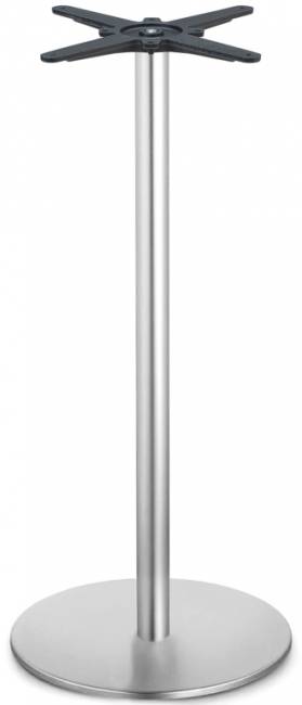 Подстолье металлическое барное Tiffany сатинированная сталь Ø450х1090 мм