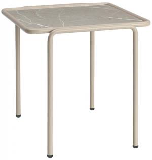 Столик кофейный металлический Dress Code тортора, камень 450х410х400 мм
