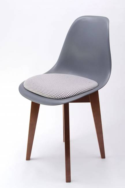 Стул Сашш орех /серый, серый ГЛ Стул Сашш орех /серый, серый ГЛ