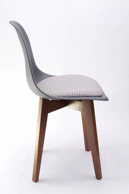 Стул Сашш орех /серый, серый ГЛ Стул Сашш орех /серый, серый ГЛ