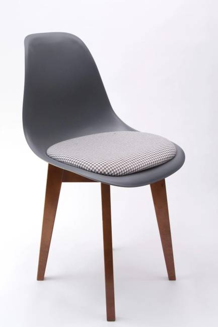 Стул Сашш орех /серый, серый ГЛ Стул Сашш орех /серый, серый ГЛ