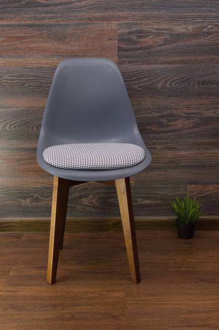 Стул Сашш орех /серый, серый ГЛ Стул Сашш орех /серый, серый ГЛ