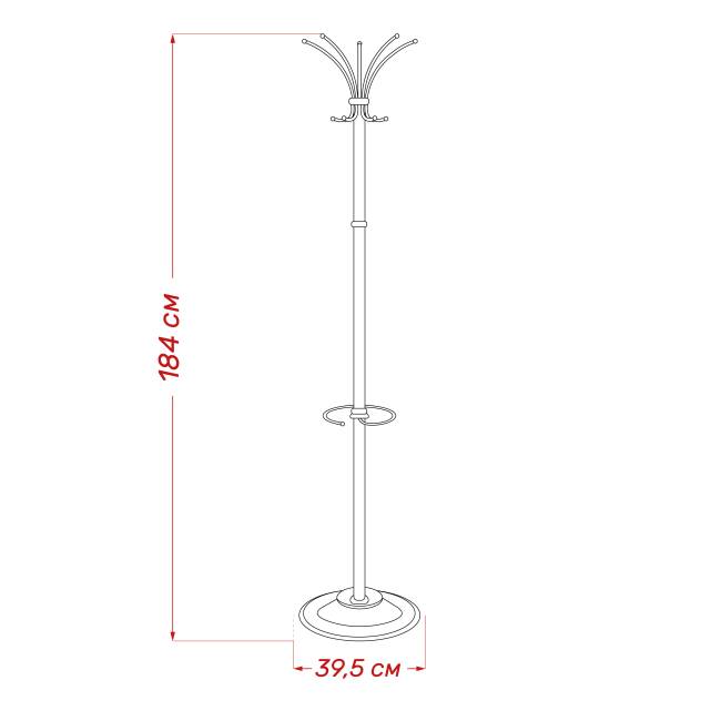 Вешалка напольная Leset Каро-1 Белый
