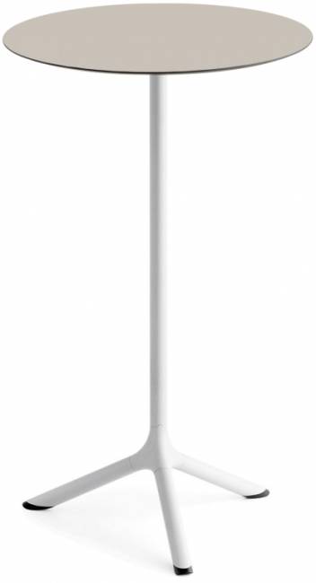 Стол ламинированный барный Tripe белый, тортора Ø600х1100 мм