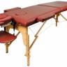 Складной массажный стол "Atlas Sport", деревянный, бургунди