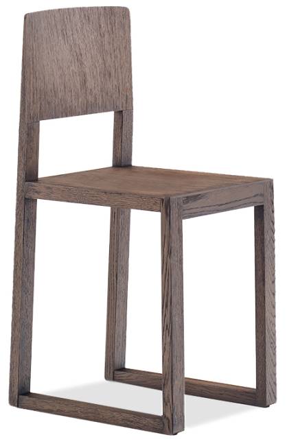 Стул деревянный Brera винтажный орех 350х425х805 мм