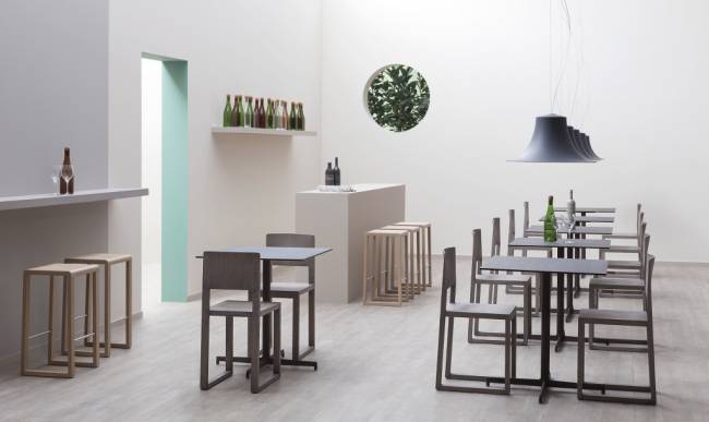 Стул деревянный Brera винтажный орех 350х425х805 мм