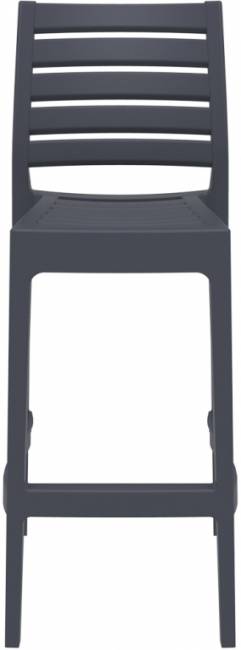 Стул пластиковый барный Ares Bar 75 темно-серый 450х510х1080 мм Стул пластиковый барный Ares Bar 75 темно-серый 450х510х1080 мм