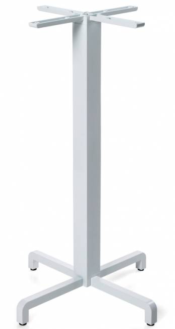 Подстолье металлическое барное Fiore High белый 475х475х1070 мм