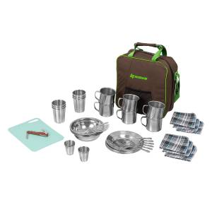 Набор для пикника Picnic на 6 персон коричневый (N-PCB-6) Nisus