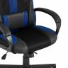 Кресло игровое TopChairs ST-CYBER 9 черный/синий