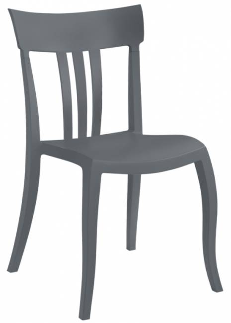 Стул пластиковый Trio-S антрацит 490х550х840 мм