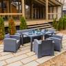 Обеденный комплект LANA LUX DINING L графитовый