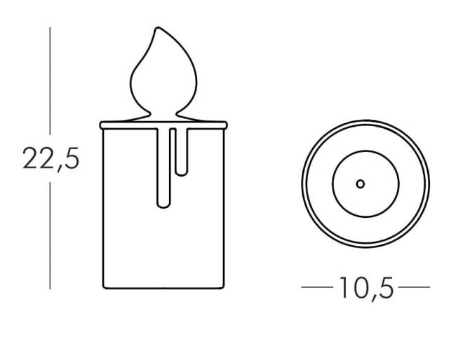 Светильник пластиковый настольный Fiammetta Lighting LED белый Ø105х225 мм