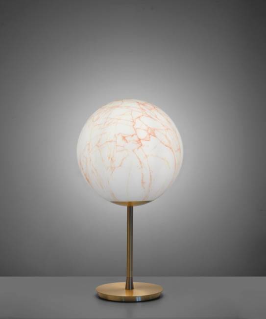 Светильник пластиковый настольный Mineral Stand Lighting белый, красный Ø300х550 мм