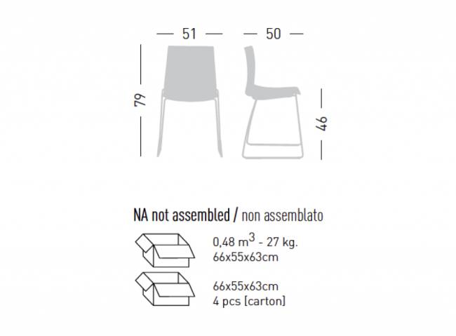 Стул на металлокаркасе с обивкой Kanvas ST Full 430х500х790 мм Стул на металлокаркасе с обивкой Kanvas ST Full 430х500х790 мм