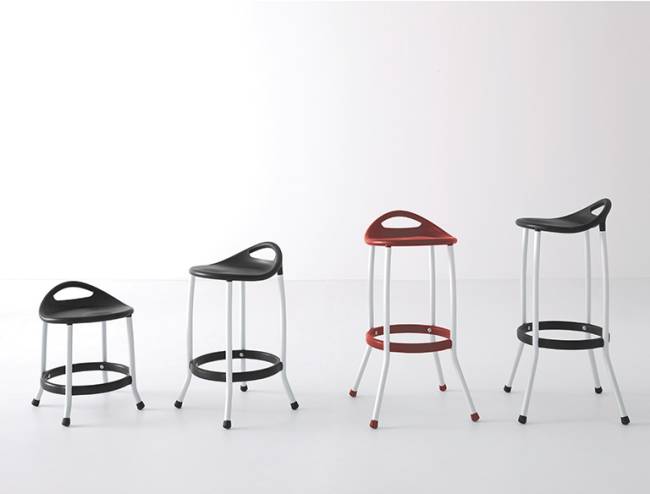 Стул пластиковый барный Max H75 460х460х750 мм