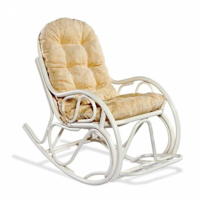 Кресло-качалка с подножкой 05-17 White