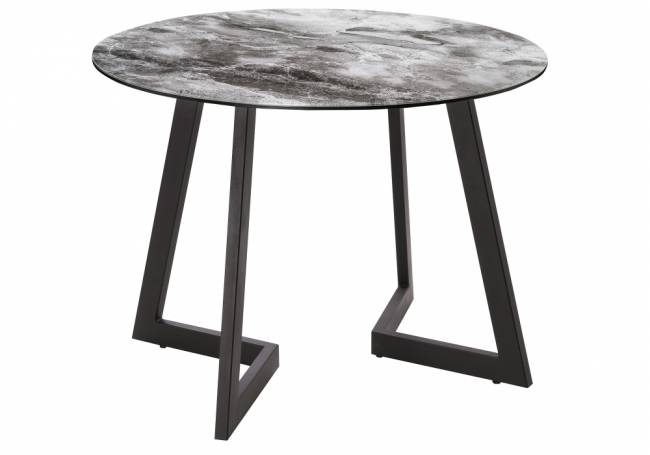 Алингсос мрамор серый / черная шагрень