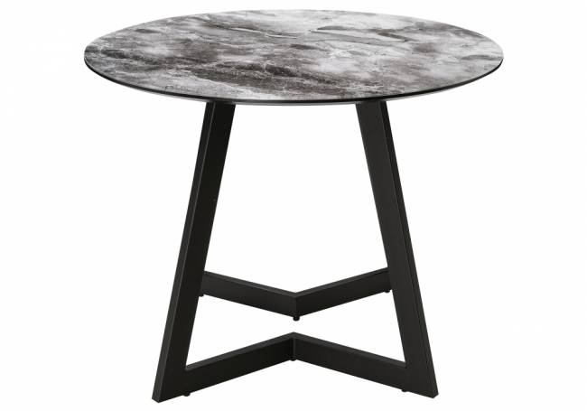 Алингсос мрамор серый / черная шагрень