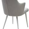 Стул HERMAN 360 град. BM-4 СВЕТЛО-СЕРЫЙ, велюр / белый каркас М-City