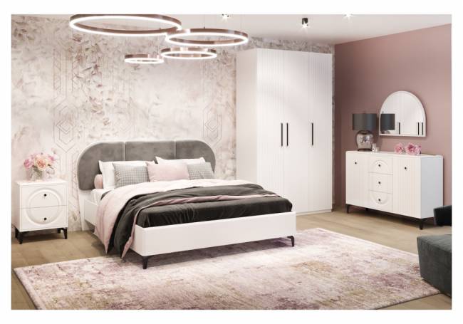 Венеция 1260 белый шагрень / белый