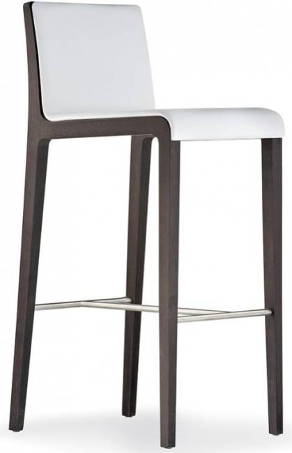 Стул деревянный барный мягкий Young венге 410х525х1015 мм