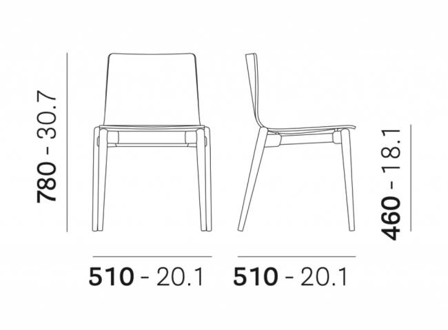 Стул деревянный Malmo черный ясень 510х510х780 мм Стул деревянный Malmo черный ясень 510х510х780 мм