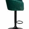 Стул барный DOBRIN DARCY BLACK, зеленый велюр (1922-9)