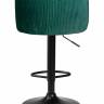 Стул барный DOBRIN DARCY BLACK, зеленый велюр (1922-9)