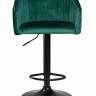 Стул барный DOBRIN DARCY BLACK, зеленый велюр (1922-9)