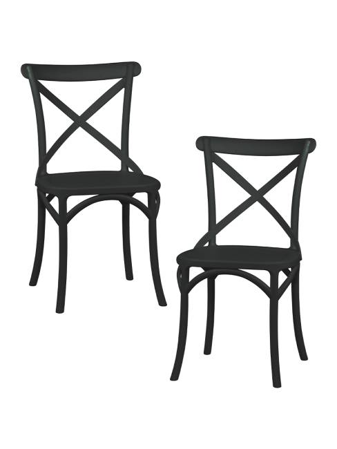 Набор 2 шт Стул обеденный DOBRIN MASON, цвет чёрный (B-03)