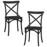 Набор 2 шт Стул обеденный DOBRIN MASON, цвет чёрный (B-03)
