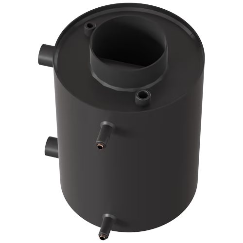 Теплообменник водный для дымохода, со змеевиком, д. 150 (V3)