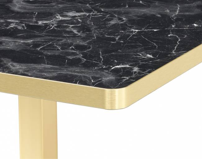 Подстолье металлическое барное Tiffany латунь 400х400х1090 мм