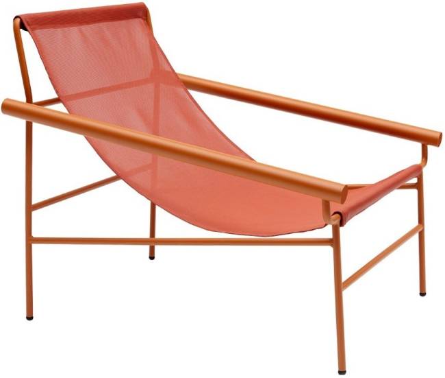 Кресло лаунж металлическое Dress Code Basic Outdoor терракотовый 750х860х745 мм