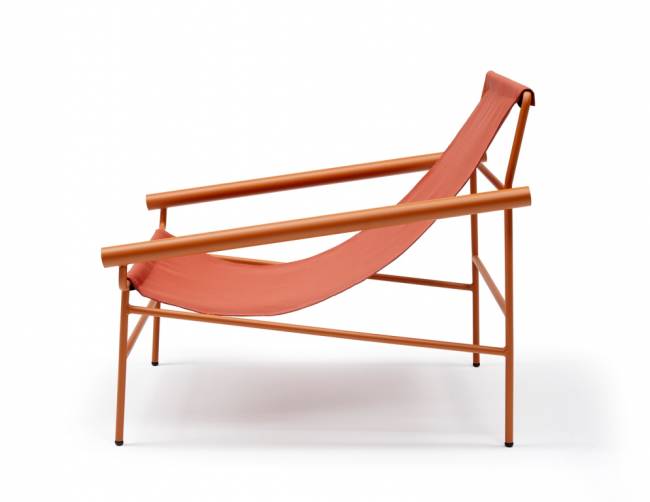Кресло лаунж металлическое Dress Code Basic Outdoor терракотовый 750х860х745 мм