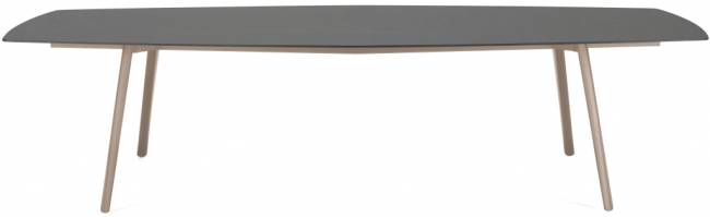 Стол ламинированный Squid тортора, антрацит 2990х1290х730 мм