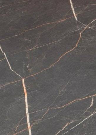 Стол ламинированный обеденный Tripe Maxi терракотовый, черный мрамор Сахара Ø800х740 мм