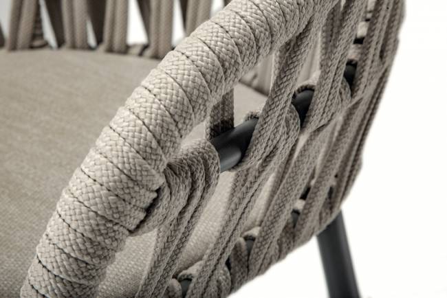 Комплект плетеной мебели Tahiti антрацит, серый, тортора Комплект плетеной мебели Tahiti антрацит, серый, тортора