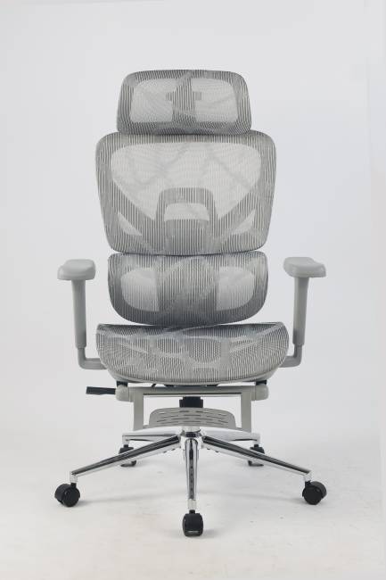 Кресло офисное TopChairs Vertus серая сетка