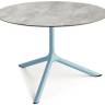 Столик ламинированный кофейный Tripe Maxi голубой, каменный Ø800х510 мм Столик ламинированный кофейный Tripe Maxi голубой, каменный Ø800х510 мм