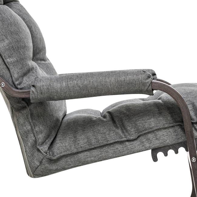 Кресло-трансформер Leset Оливер Венге текстура Malmo 95 (темно-серый)