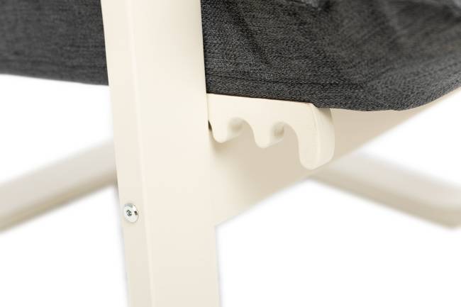 Кресло-трансформер Leset Оливер Слоновая кость Malmo 95 (темно-серый)